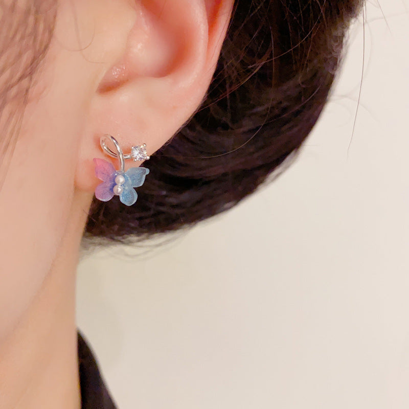 14K Gold Plated Chic Multicolor Butterfly Stud Earrings – Cute Jewelry