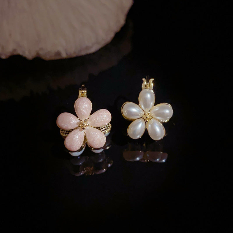 14K Gold-Plated Double-Sided Flower Earrings – Sweet Chic Design