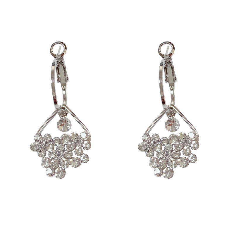 14K Gold-Plated Zircon Teardrop Earrings - Radiant Elegance Design