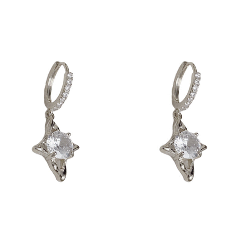Luxury Zircon Star Ear Cuff Earrings – Elegant Design