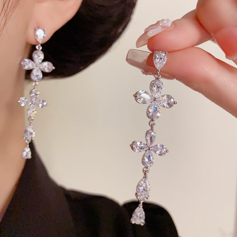 Luxury Butterfly Long Tassel Drop Earrings – Elegant Design