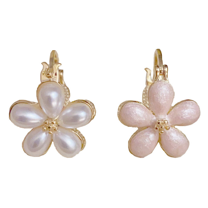 14K Gold-Plated Double-Sided Flower Earrings – Sweet Chic Design