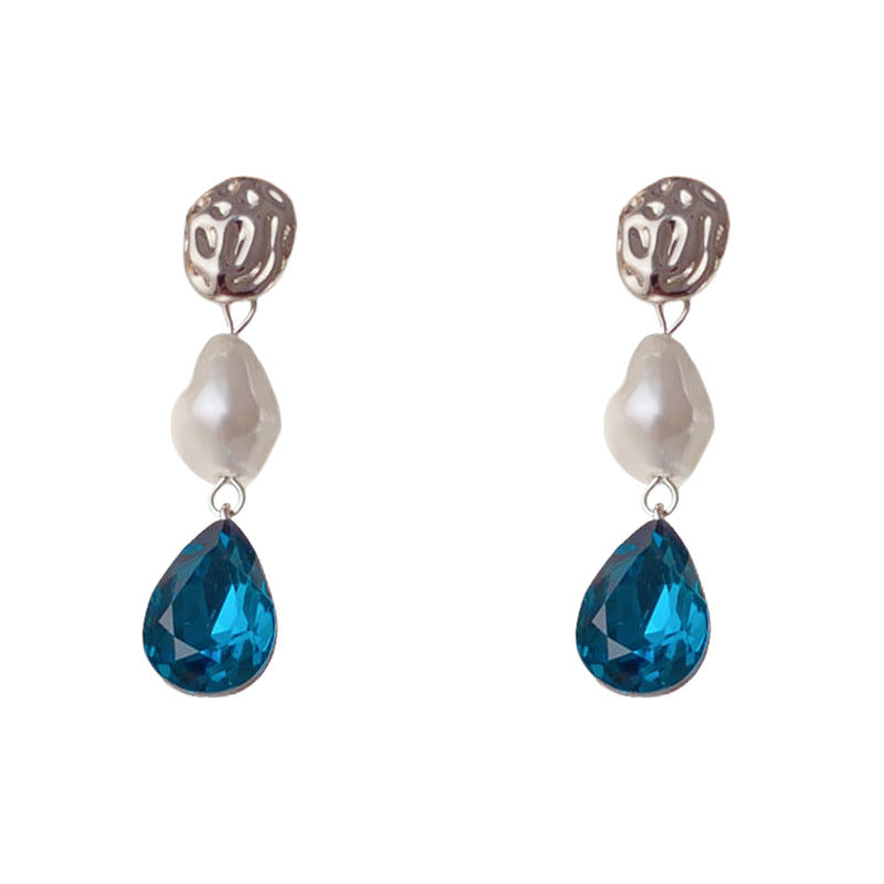 Luxury Pearl Teardrop Tassel Drop Earrings – Elegant Design