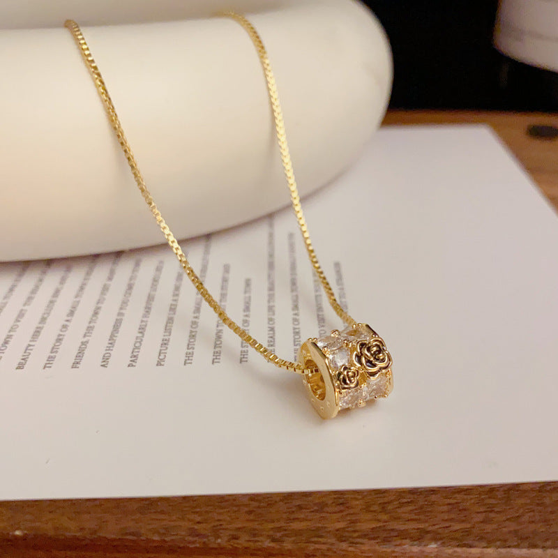 14K Gold-Plated Floral Waist Pendant Necklace – Sweet Chic Design