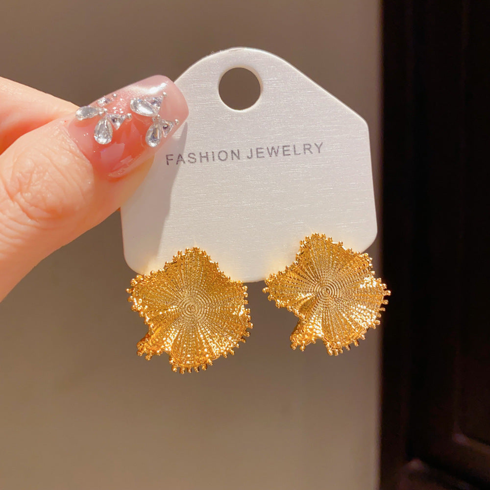 Eaioncol Irregular Geometric Hoop Earrings Gold Silver