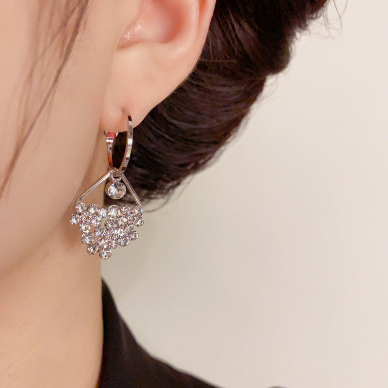 14K Gold-Plated Zircon Teardrop Earrings - Radiant Elegance Design