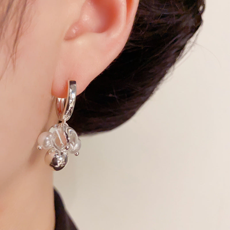 Luxury Metal Ball Tassel Ear Cuff Earrings – Elegant Design