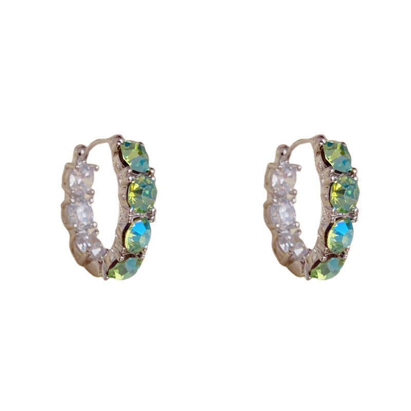 Elegant Full-Zircon Geometric Ear Cuff Earrings – Geometric Design