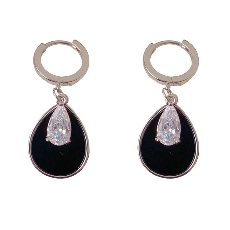 Luxury Zircon Teardrop Tassel Drop Earrings – Elegance Design