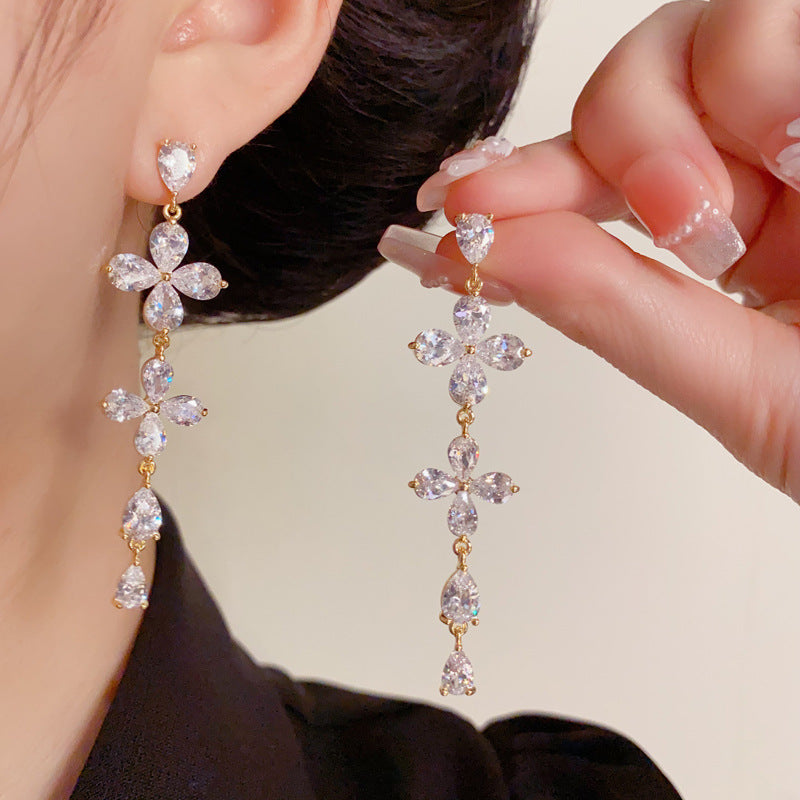 Luxury Butterfly Long Tassel Drop Earrings – Elegant Design