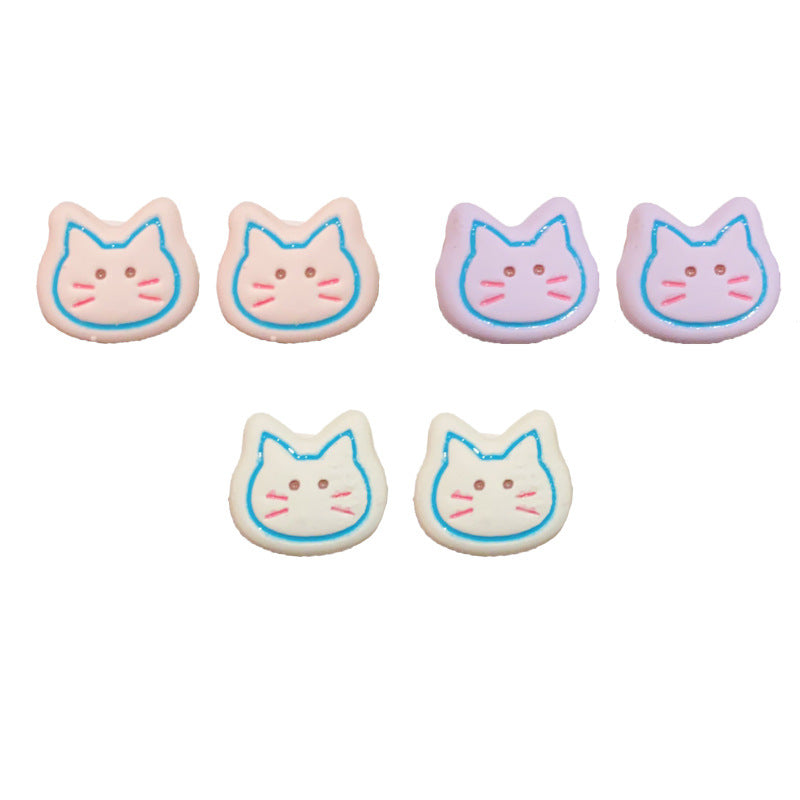 Colorful Animal Themed Set Stud Earrings - Cute Chic Design