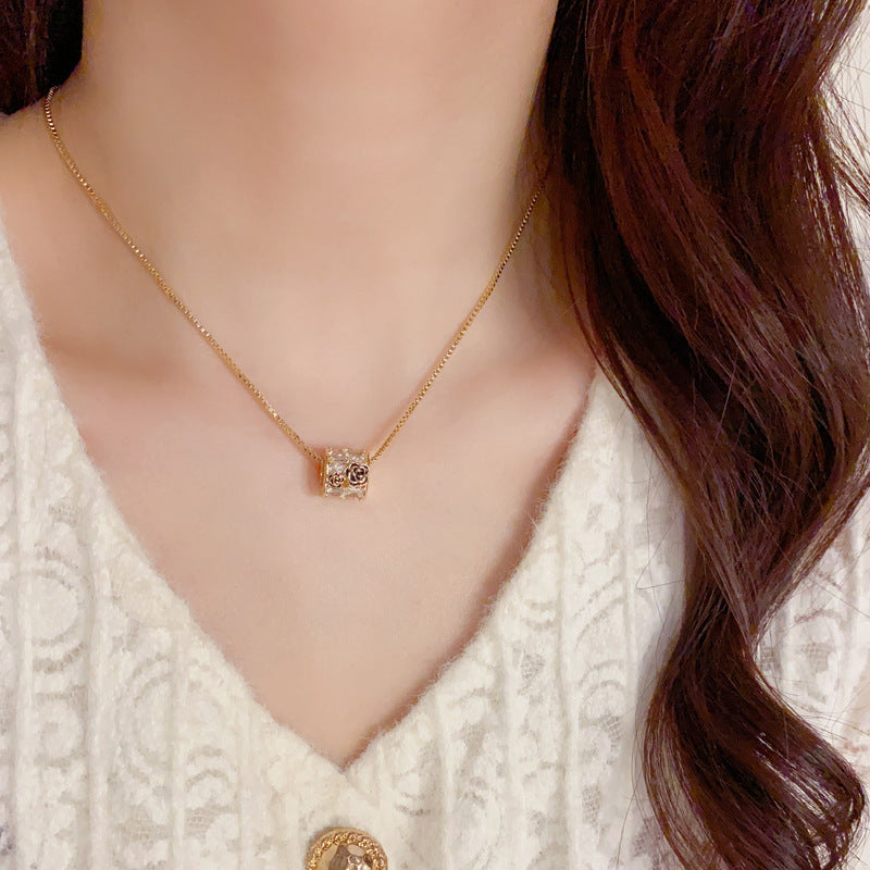 14K Gold-Plated Floral Waist Pendant Necklace – Sweet Chic Design