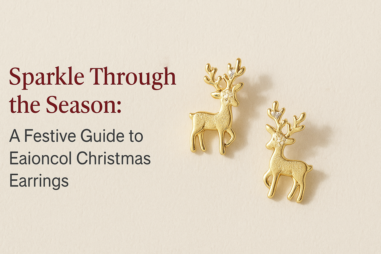 Sparkle Through the Season: A Festive Guide to Eaioncol Christmas Earrings