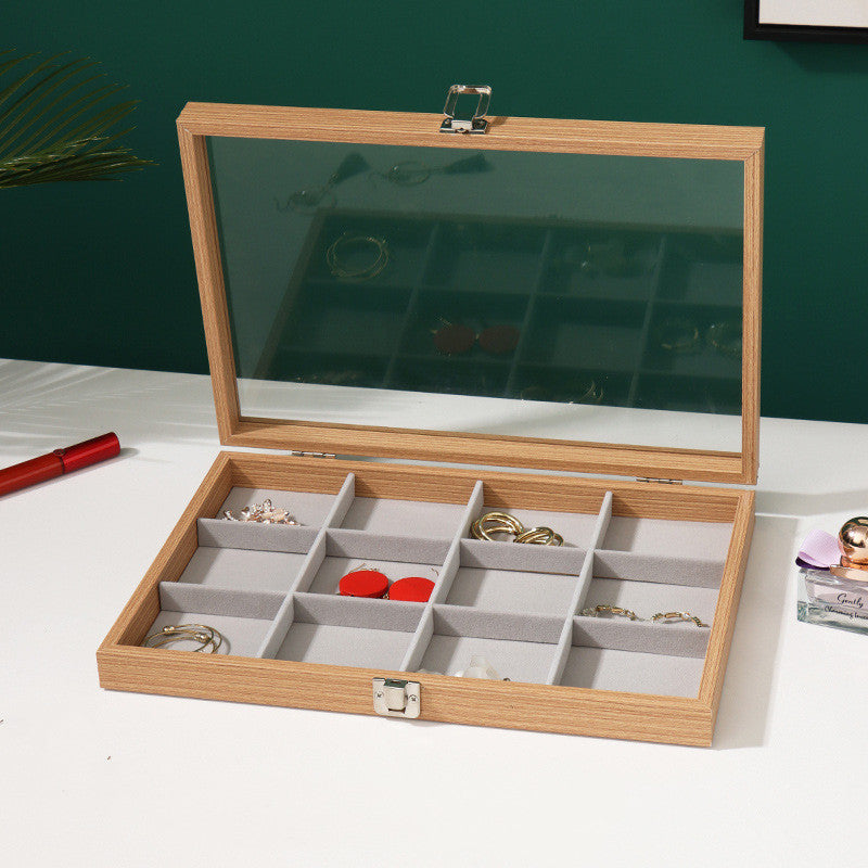 Rosewood Grain Jewelry Storage And Organization Box