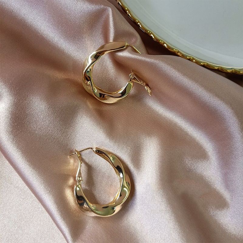 14k Gold-plated Mobers Electroplated gold Women Earring