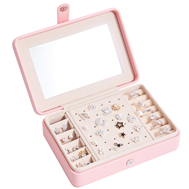 Earrings, rings multi-functional jewelry storage box