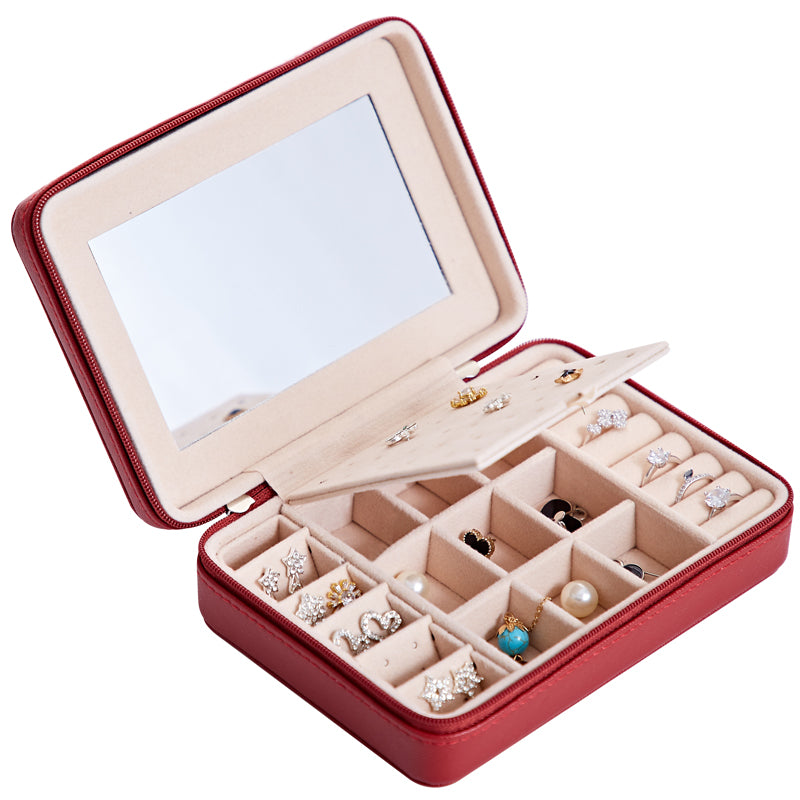 Earrings, rings multi-functional jewelry storage box