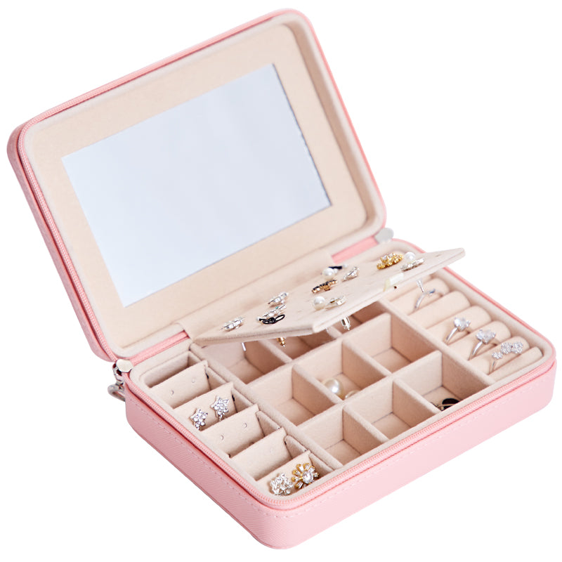 Earrings, rings multi-functional jewelry storage box