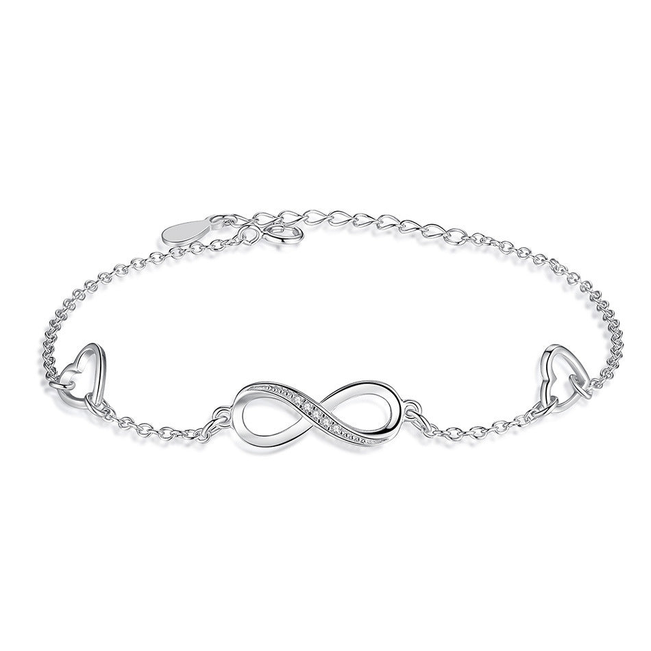 Infinite Love 925 Sterling Silver Bracelets