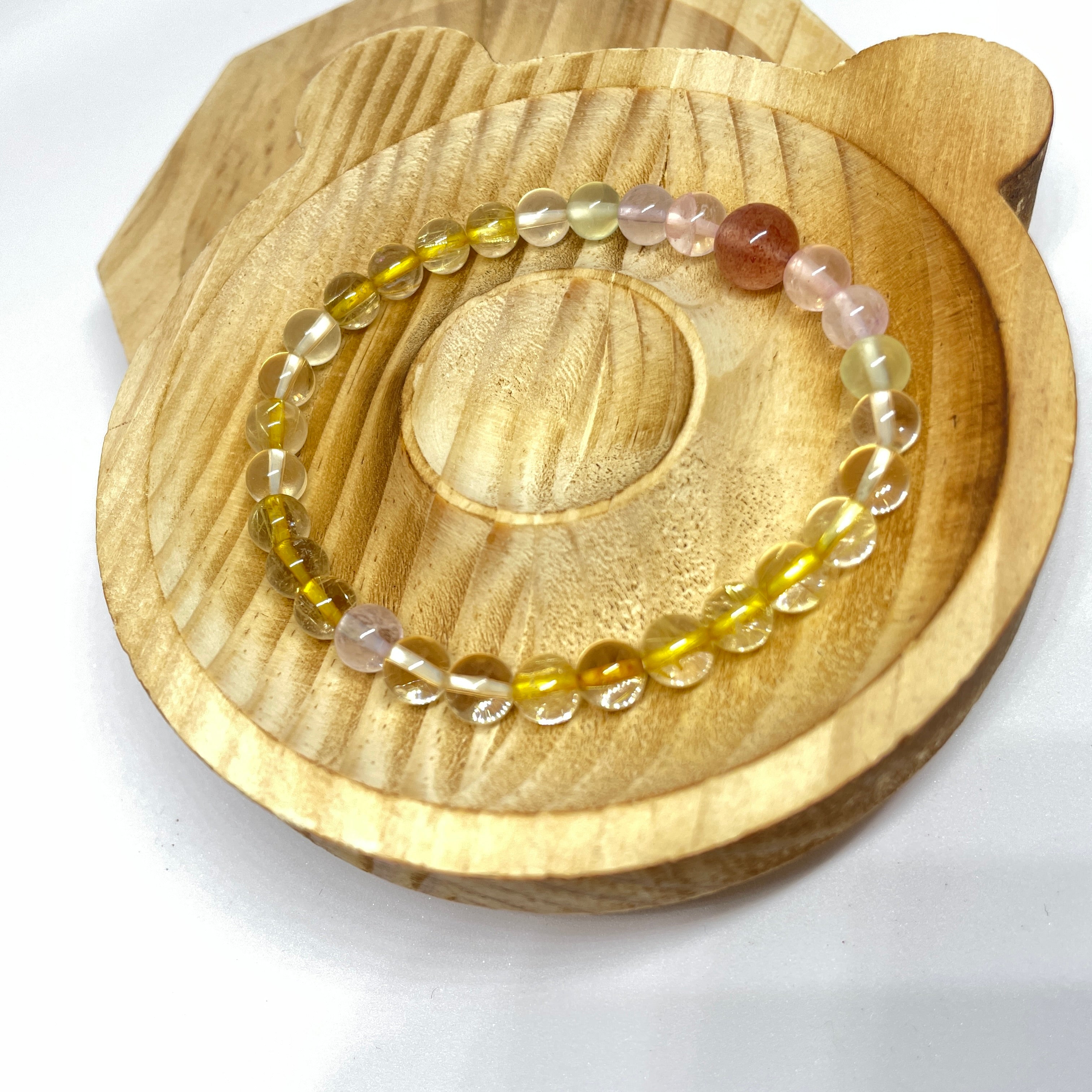 Lemonade Bliss:Handmade Crystal Healing Bracelet