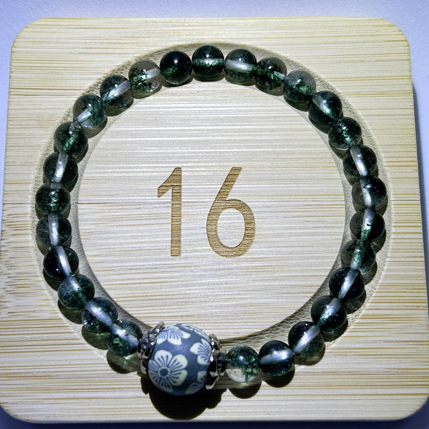 Emerald Serenity:Handmade Crystal Healing Bracelet