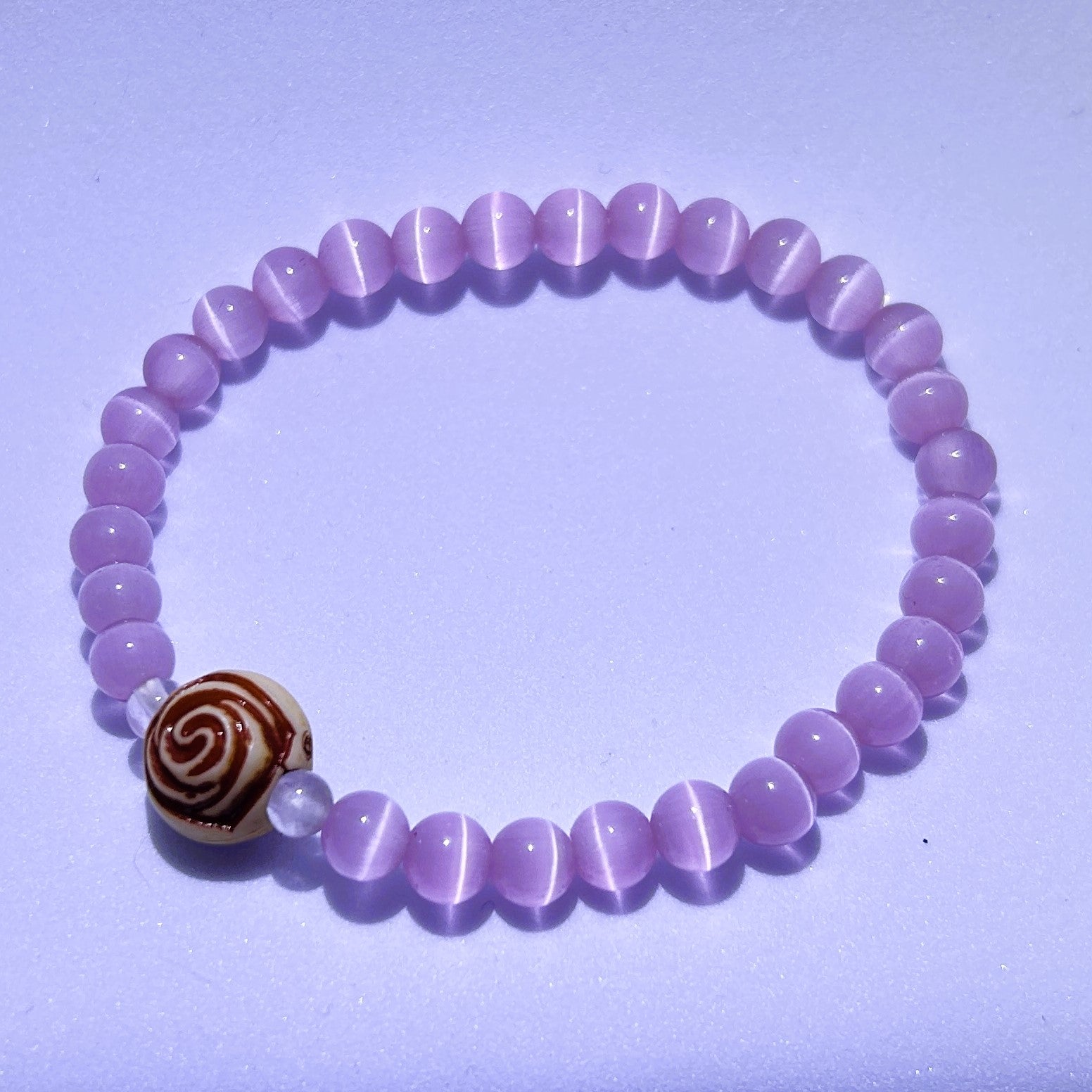 Pink Panther&Rosy Glow Fusion:Handmade Crystal Healing Bracelet