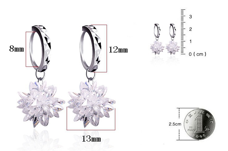 S925 silver Pure and beautiful Polaris earrings