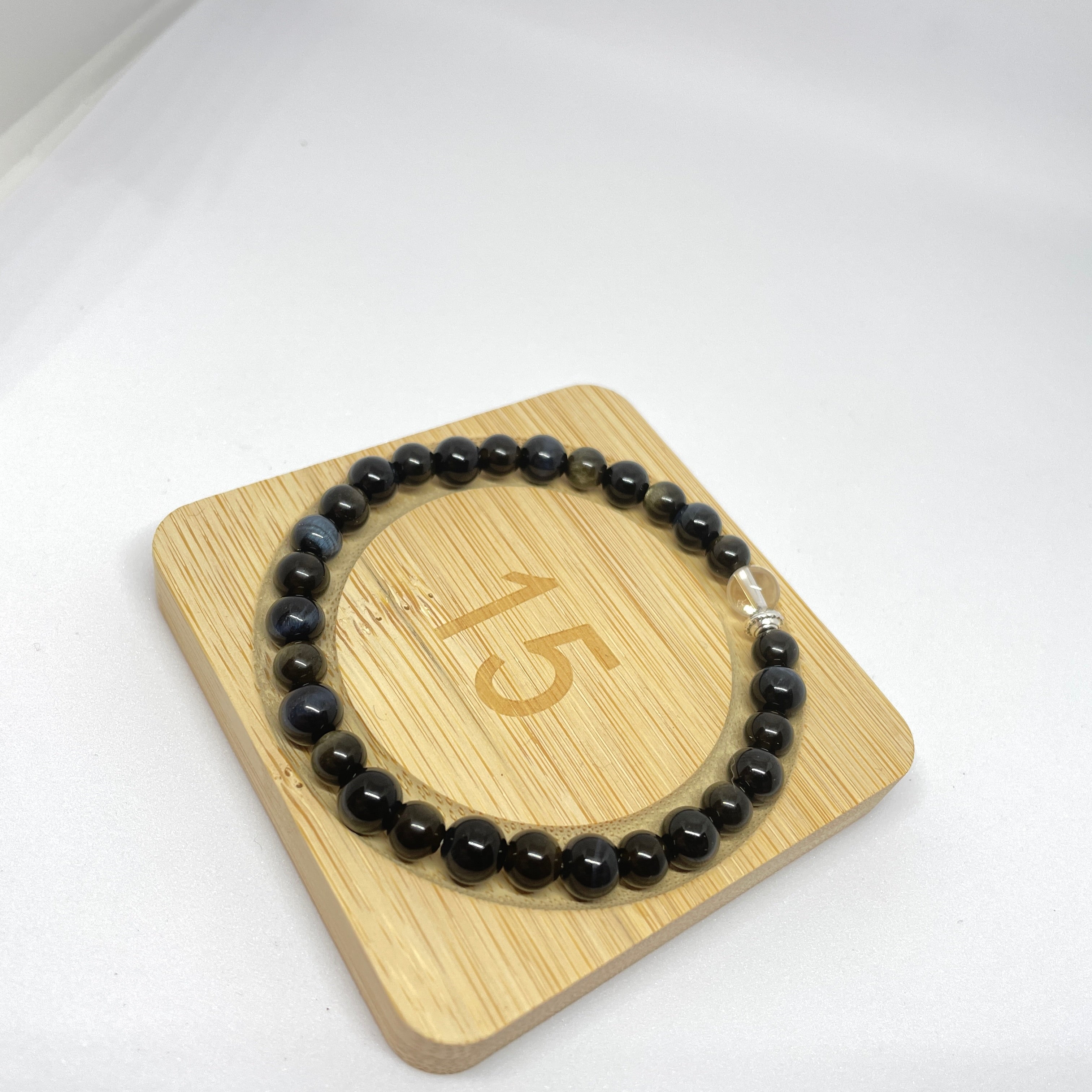 Black Gold:Handmade Crystal Healing Bracelet