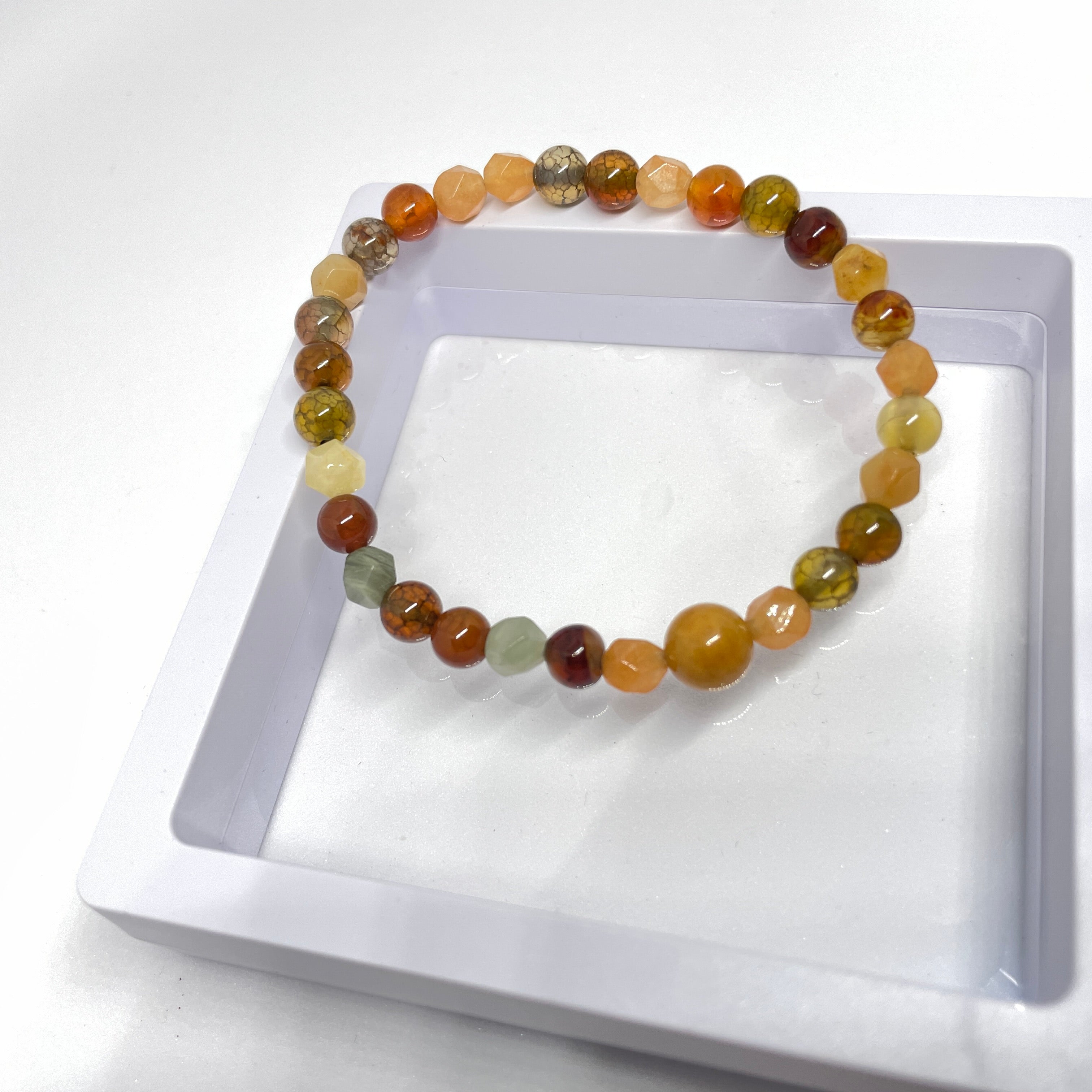 Earthly Harmony:Handmade Crystal Healing Bracelet