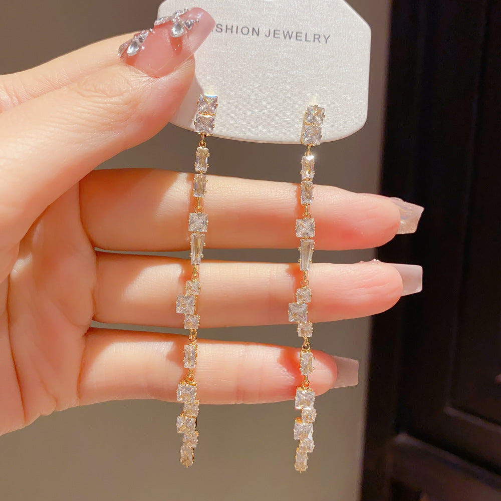 Eaioncol Long&nbsp;Tassel Drop Earrings Gold Silver 3