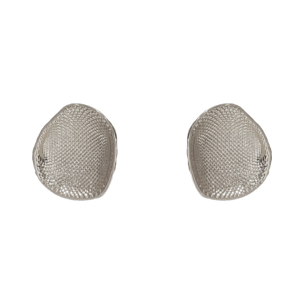 Eaioncol Irregular Circle Hoop Earrings Gold Silver