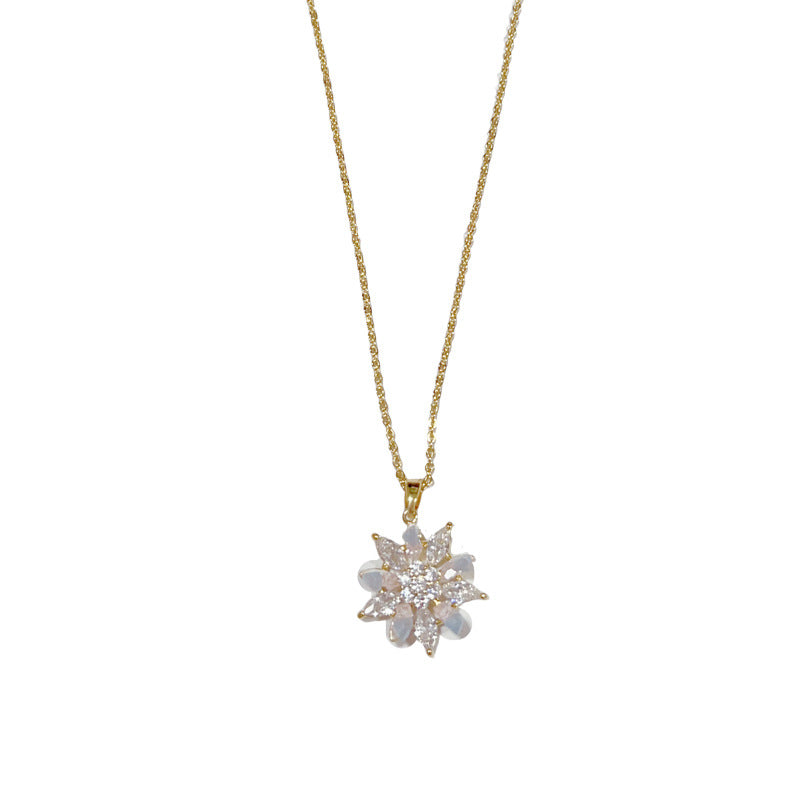 14K Gold-Plated Sparkling Sunflower Jewelry Set– Elegant Floral Design