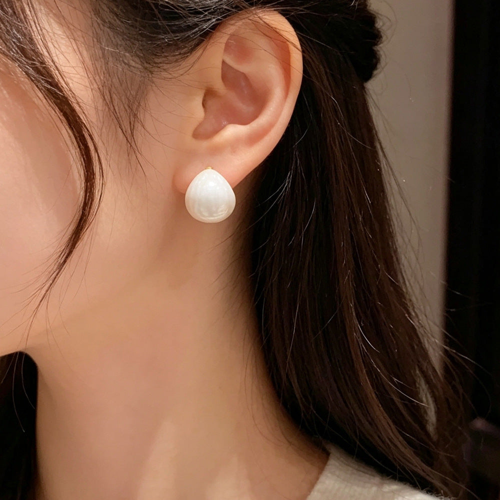 Eaioncol Mixed Color Enamel Teardrop Studs 14K Gold Plated