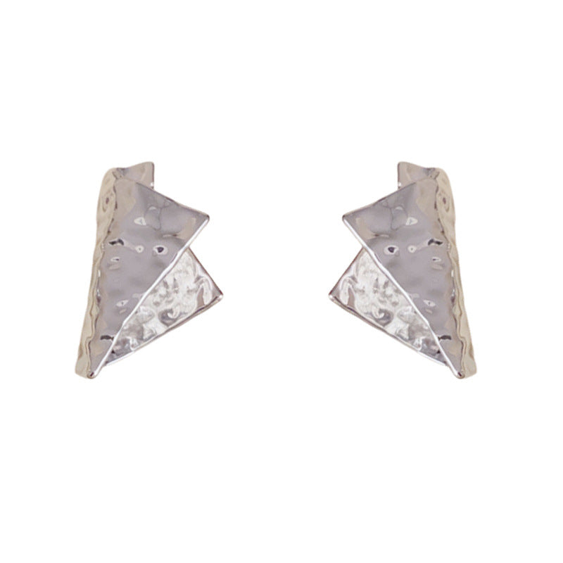 Luxury Metal Irregular Geometric Drop Earrings – Elegant Design