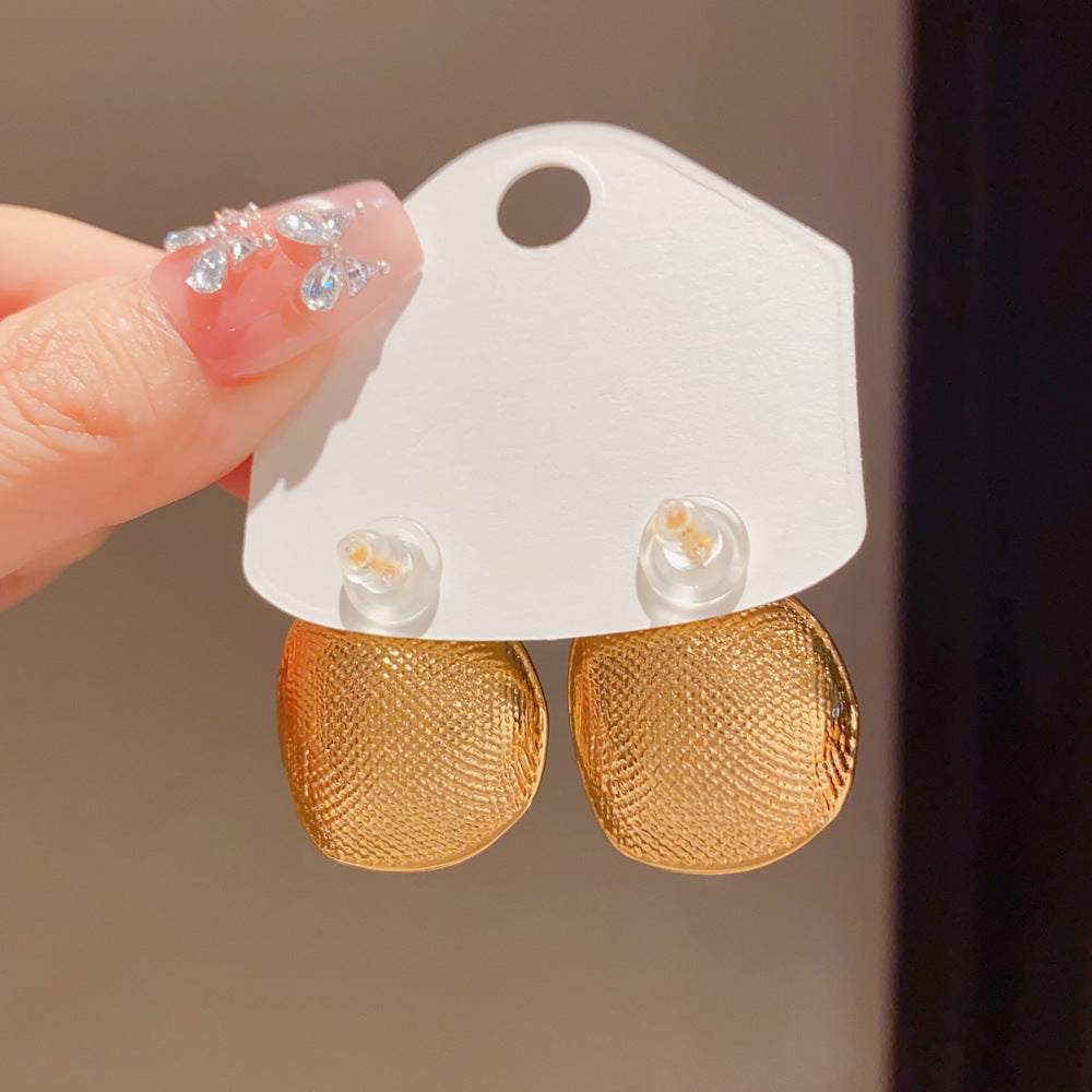 Eaioncol Irregular Circle Hoop Earrings Gold Silver