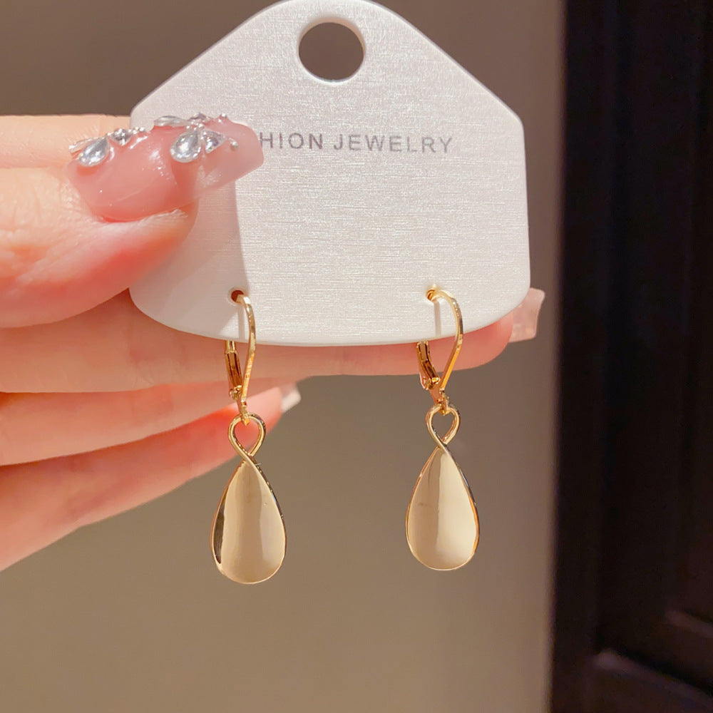 Eaioncol Teardrop Tassel Drop Earrings Gold Silver