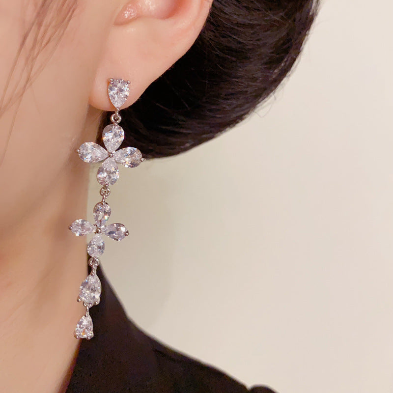 Luxury Butterfly Long Tassel Drop Earrings – Elegant Design