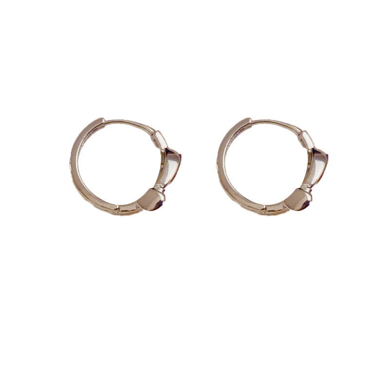 14K Gold-Plated Metal Knot Earrings - Modern Minimalist Design