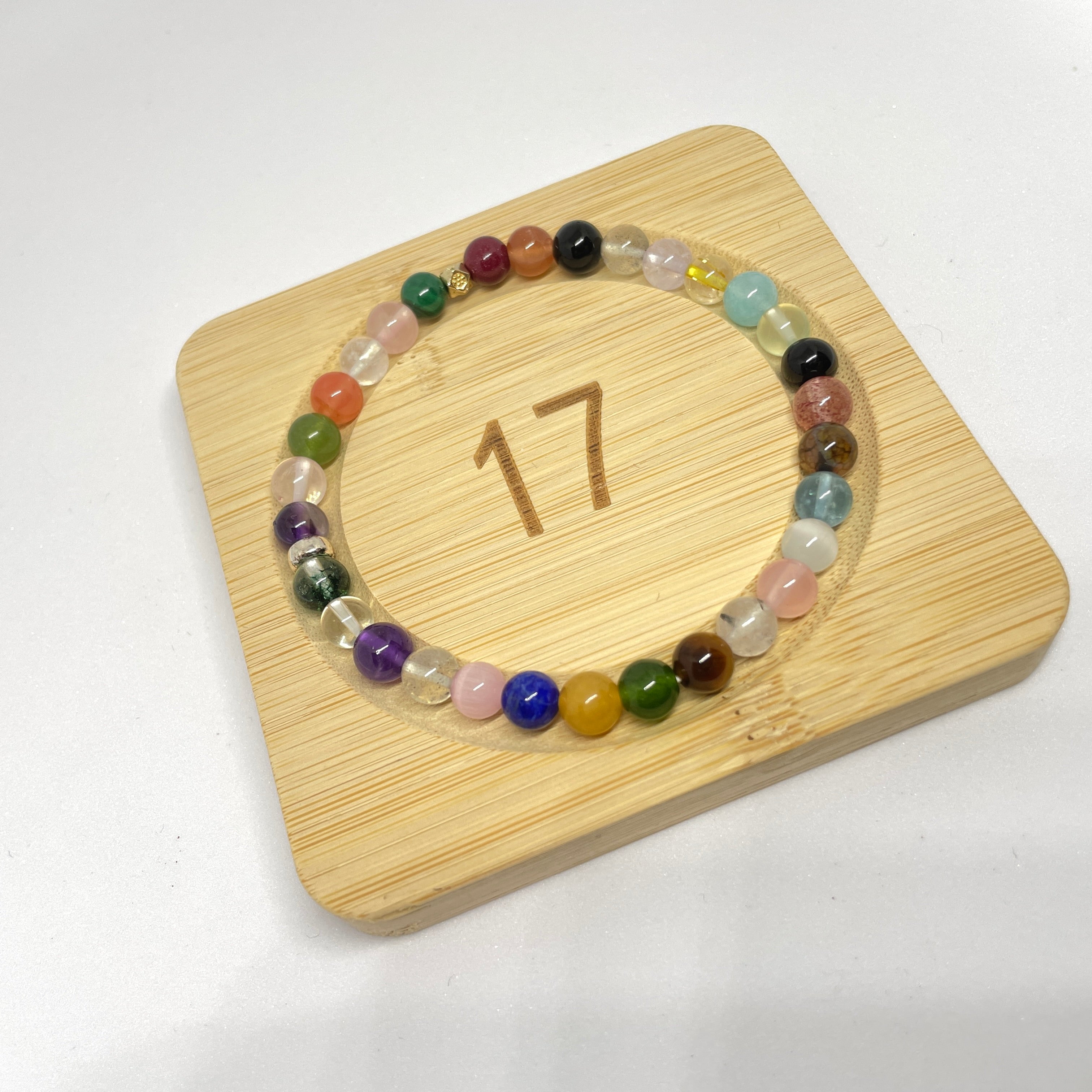 Rainbow Blessing:Handmade Crystal Healing Bracelet