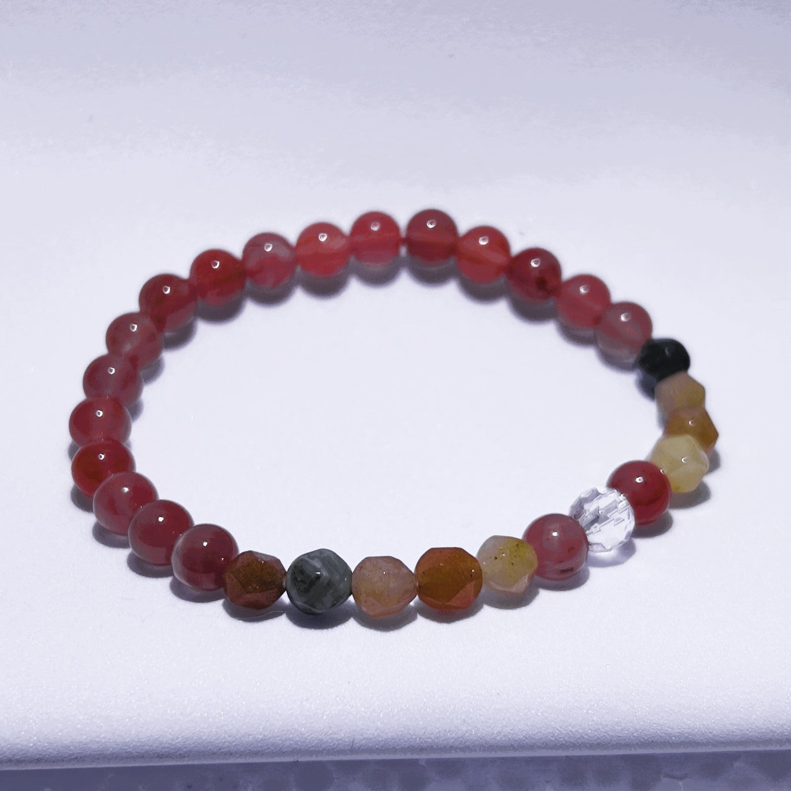 Southern red agate:Crystal healing bracelet