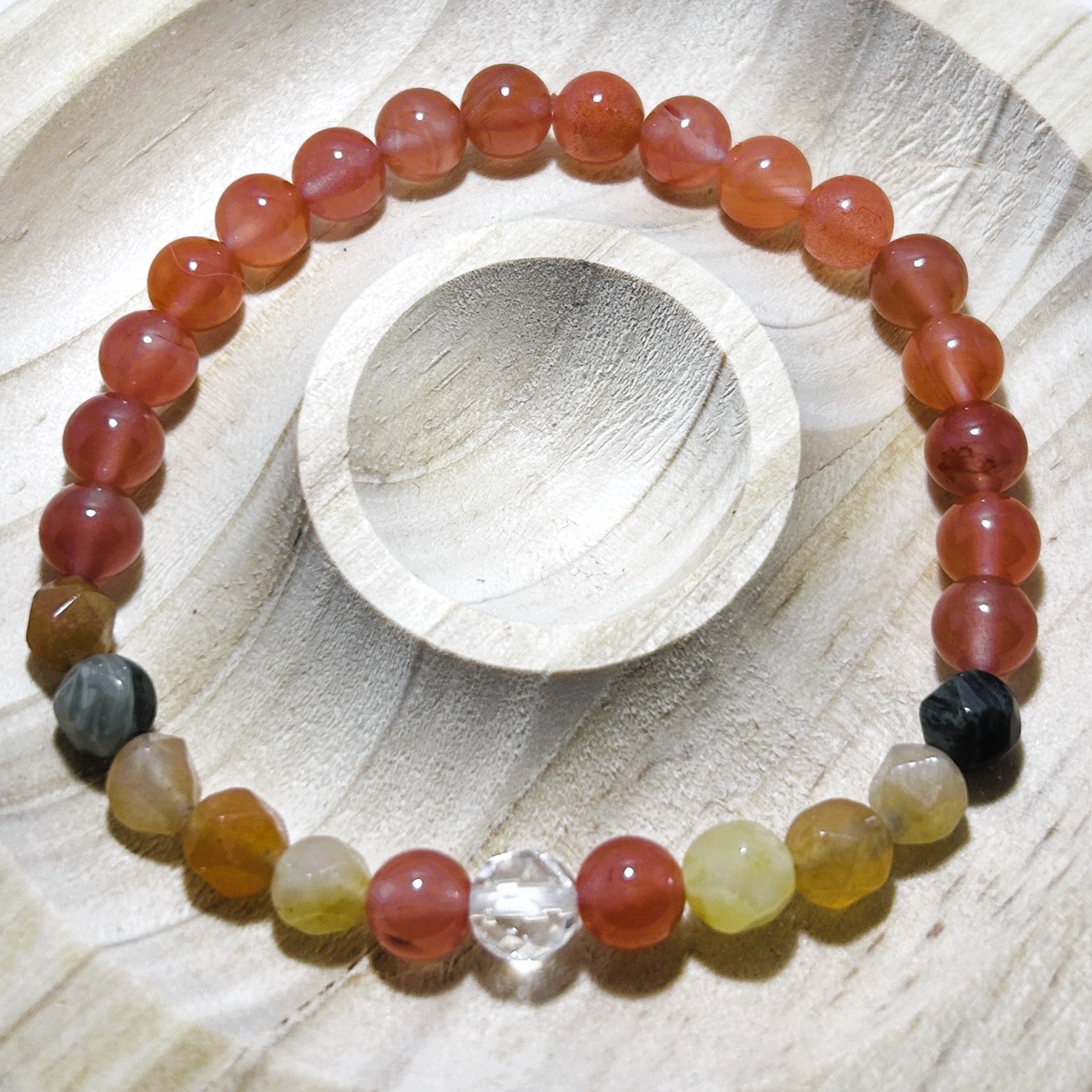 Southern red agate:Crystal healing bracelet