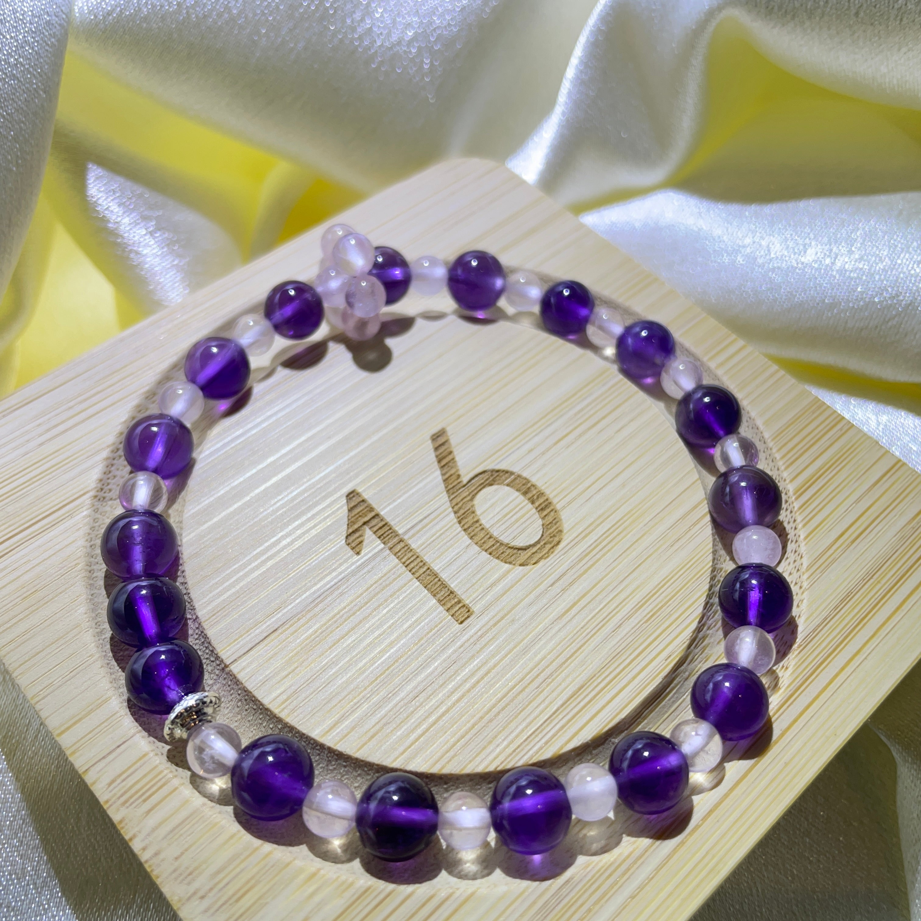 Amethyst Serenity:Handmade Crystal Healing Bracelet