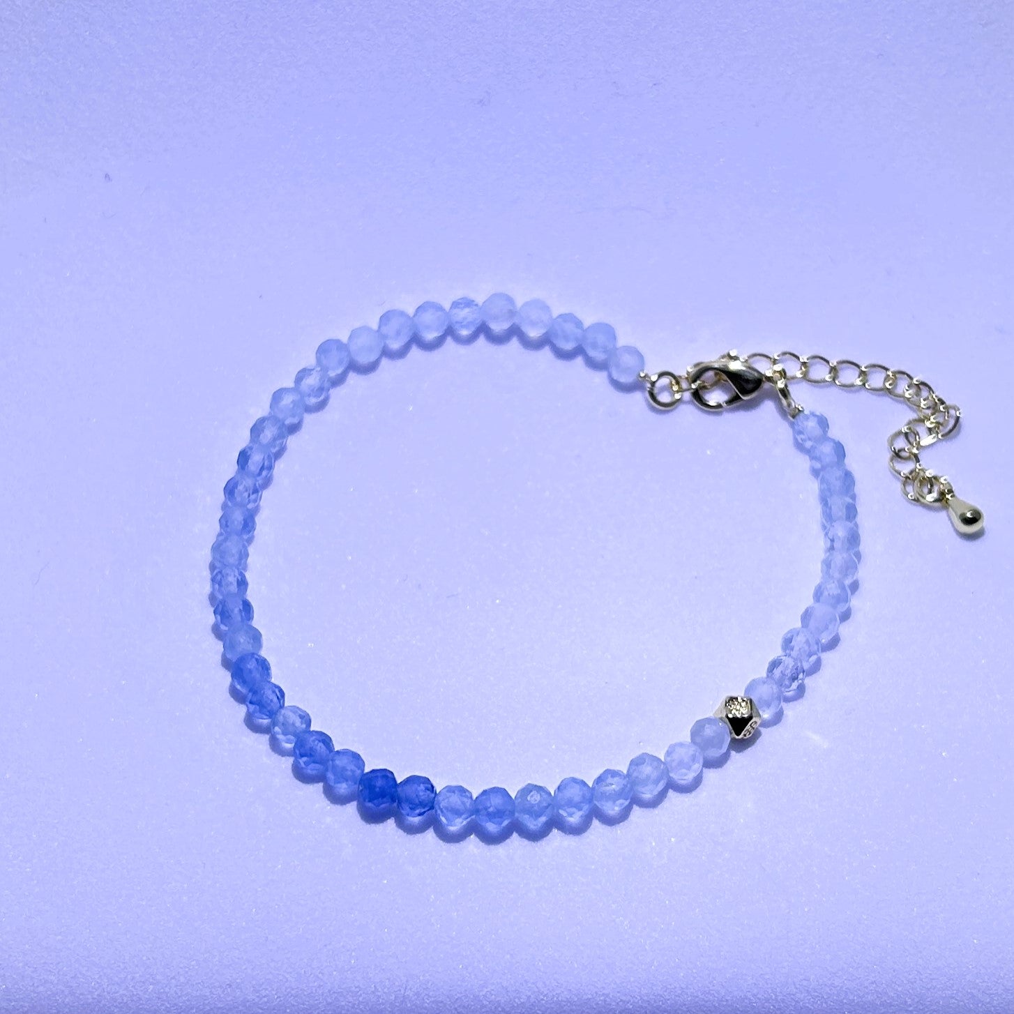 Whispering Waves:Handmade Crystal Healing Bracelet