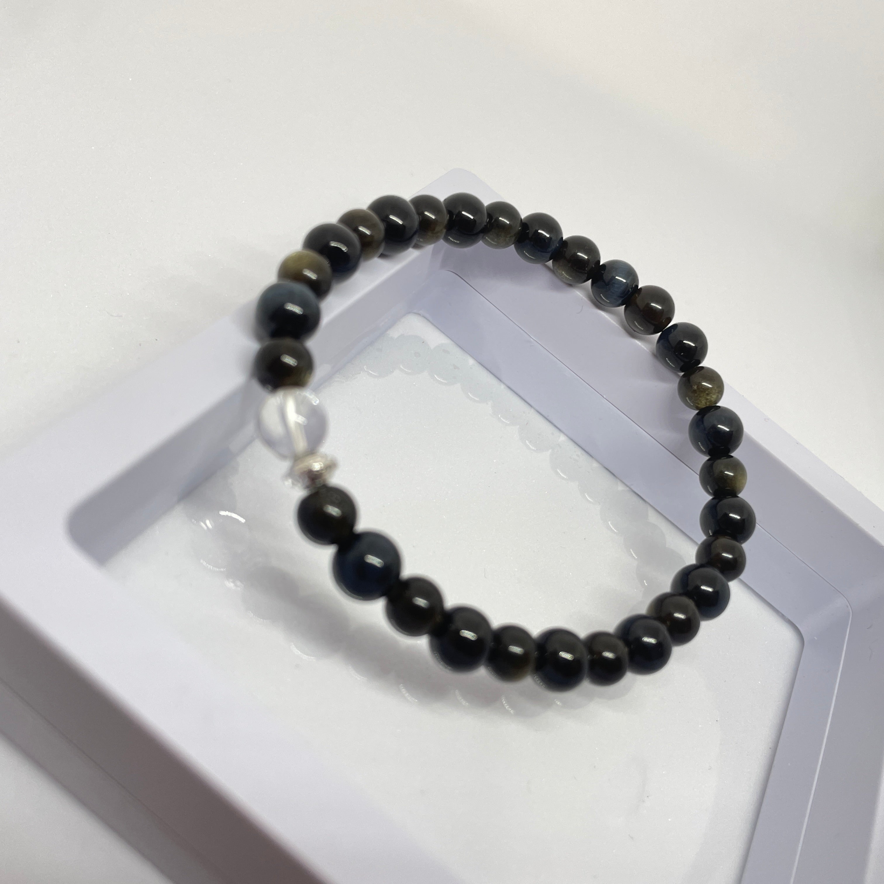 Black Gold:Handmade Crystal Healing Bracelet