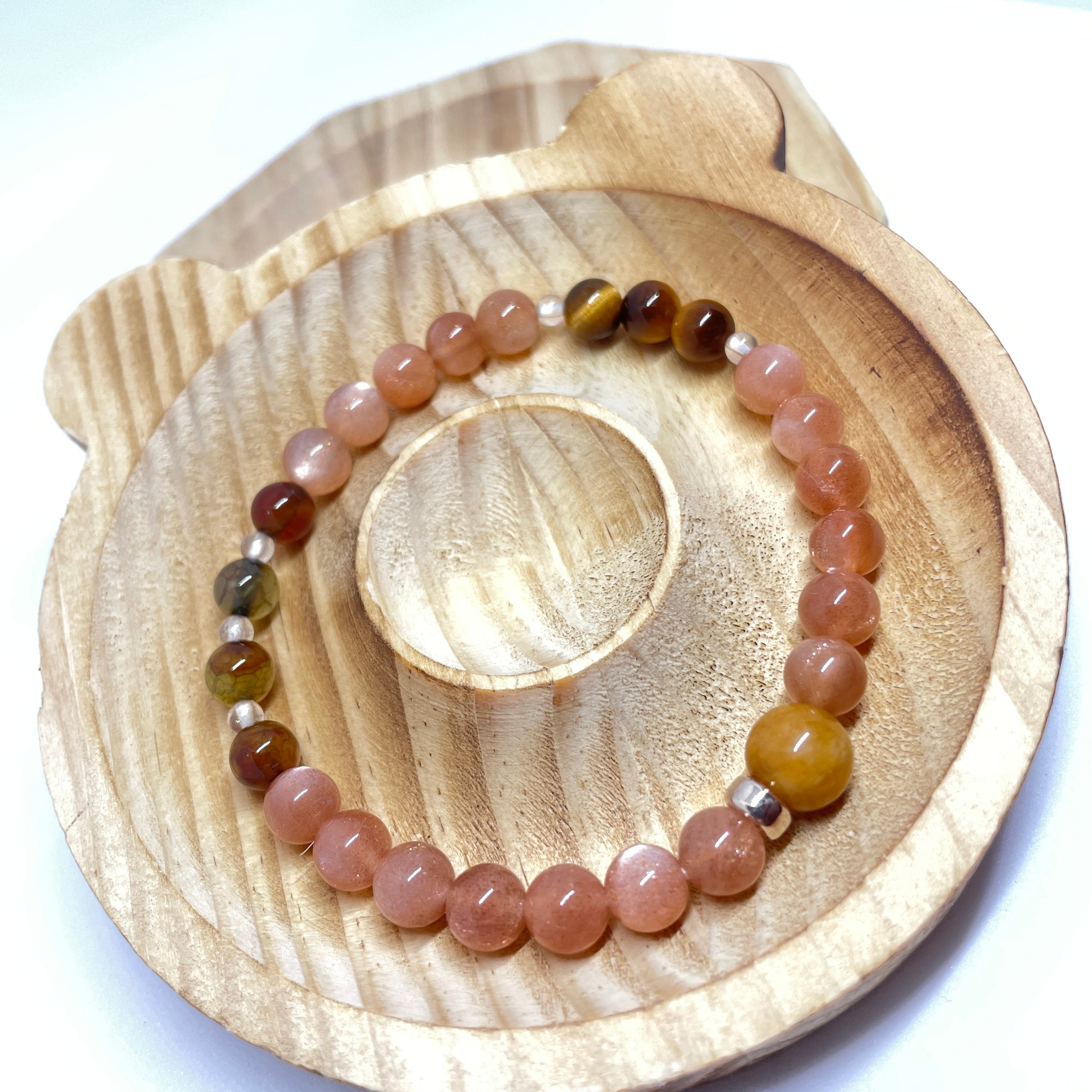 Orange Moonlight:Handmade Crystal Healing Bracelet