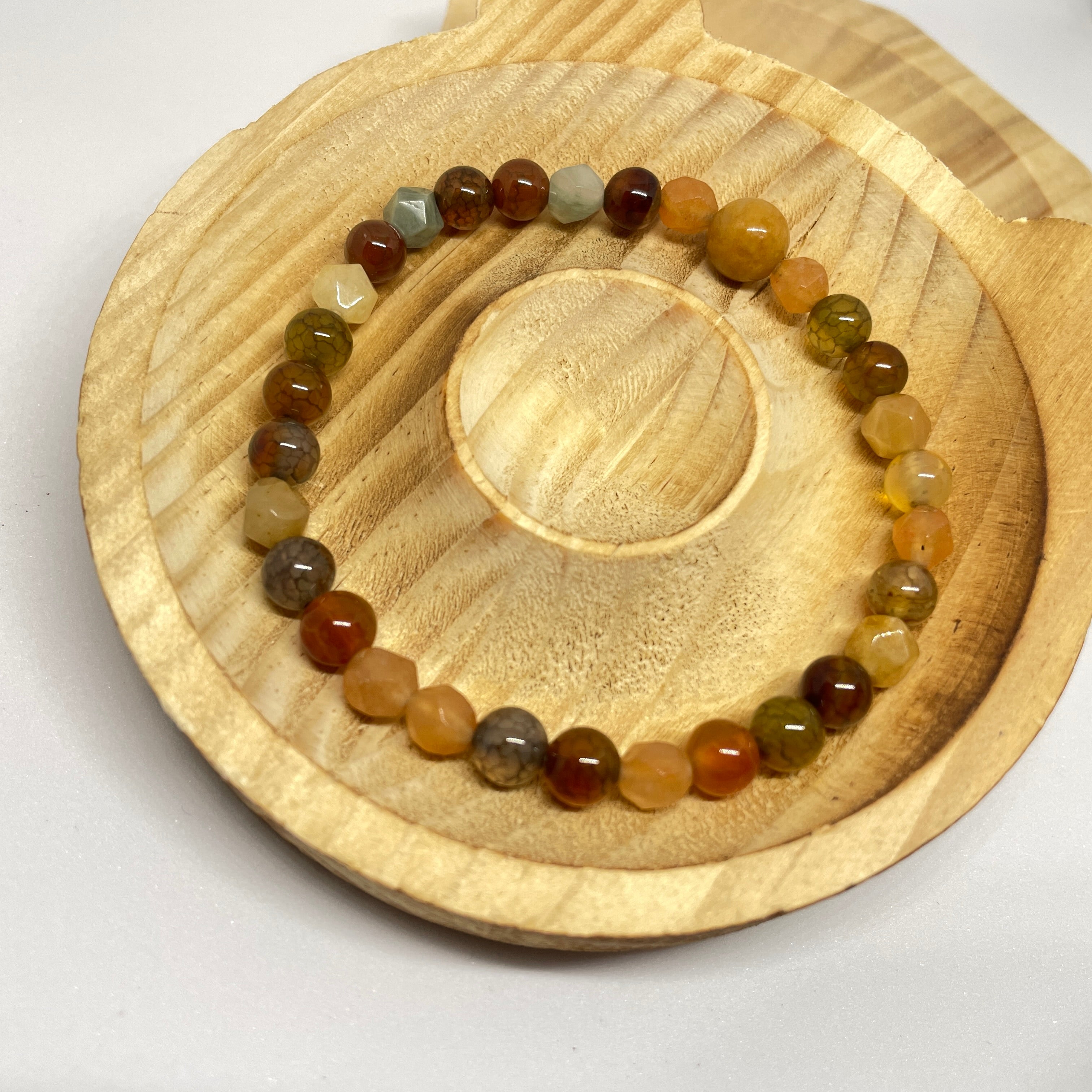 Earthly Harmony:Handmade Crystal Healing Bracelet