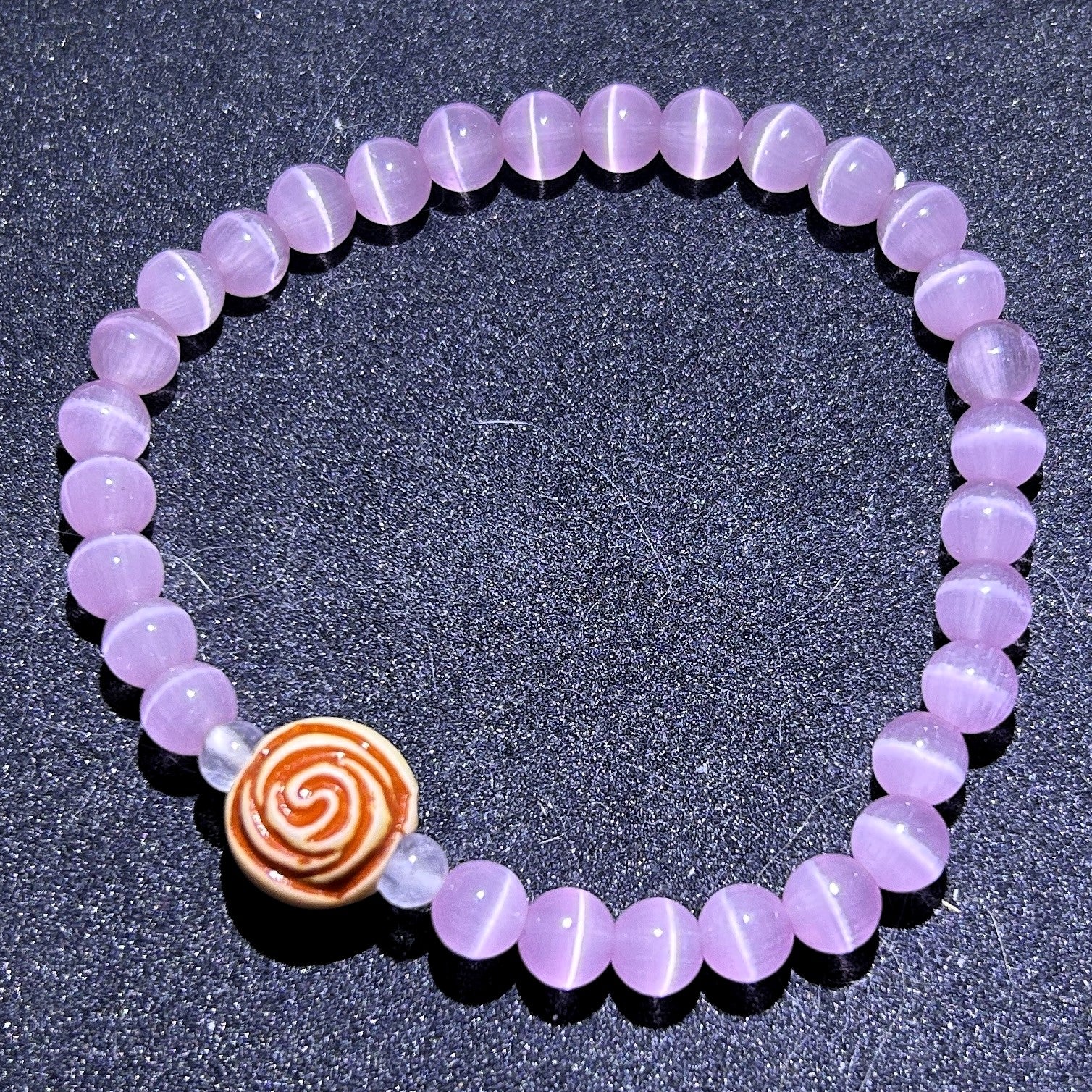 Pink Panther&Rosy Glow Fusion:Handmade Crystal Healing Bracelet